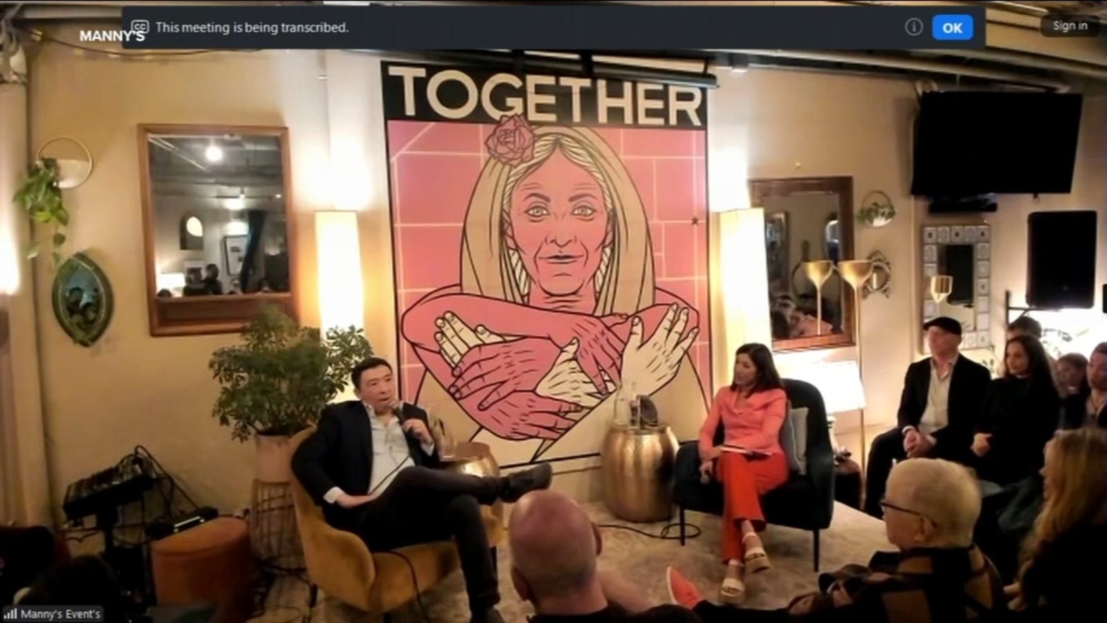 Andrew Yang Calls Out Silicon Valley, Democratic Leaders over AI and 2024 in conversation at Manny's in San Francisco