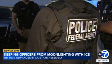 California bill would bar police from taking 2nd job with ICE