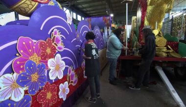 Floats for San Francisco Chinese New Year Parade get finishing touches