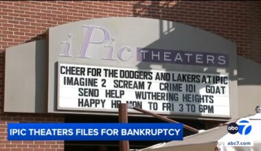 IPIC Theaters files for bankruptcy for second time in 7 years, plans to close Westwood and Pasadena locations