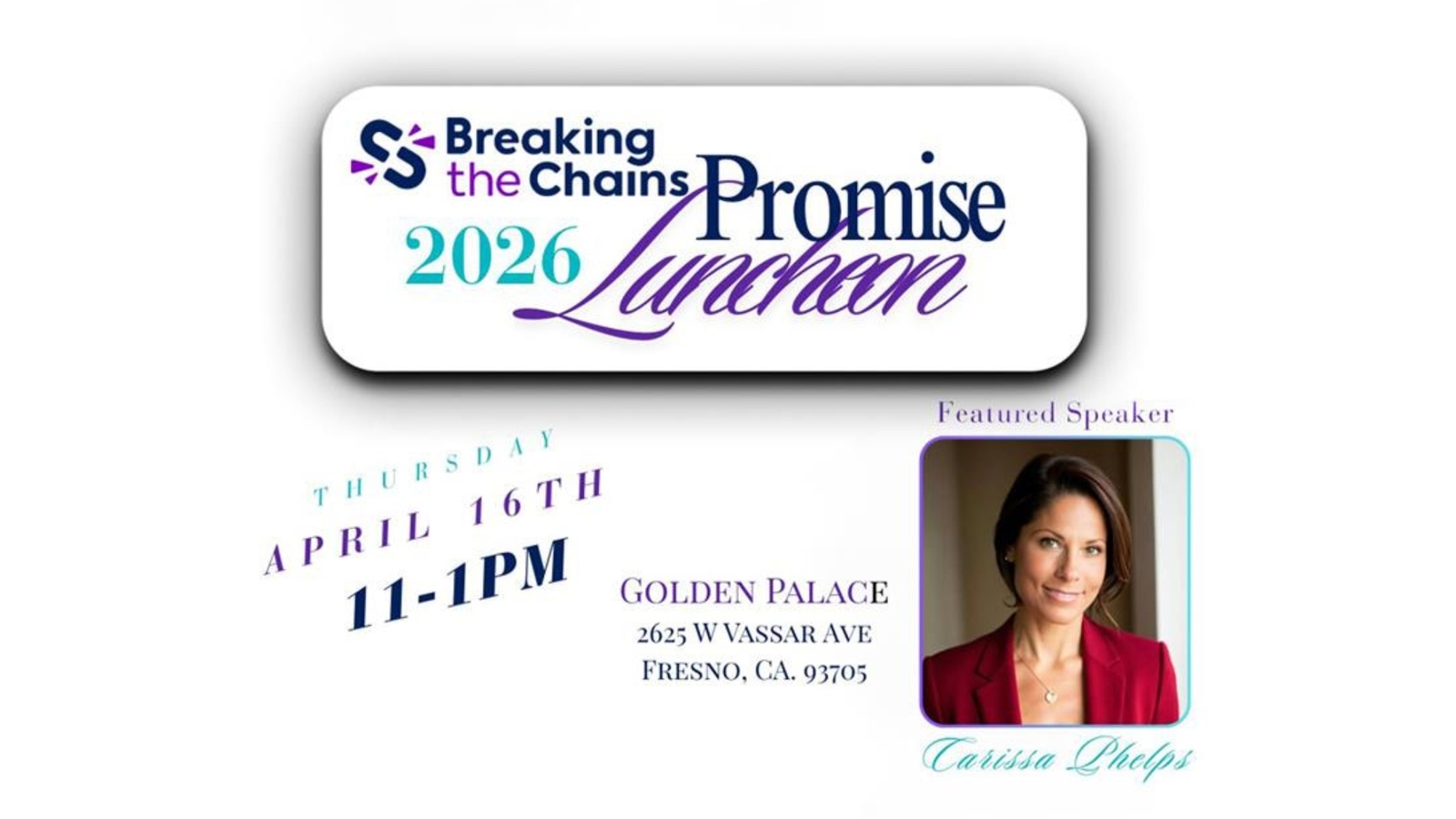 Valley organization Breaking the Chains hosting annual promise luncheon