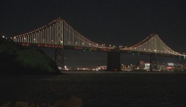 San Francisco-Oakland Bay Bridge lights are here to stay: Get a close up look at the new installation