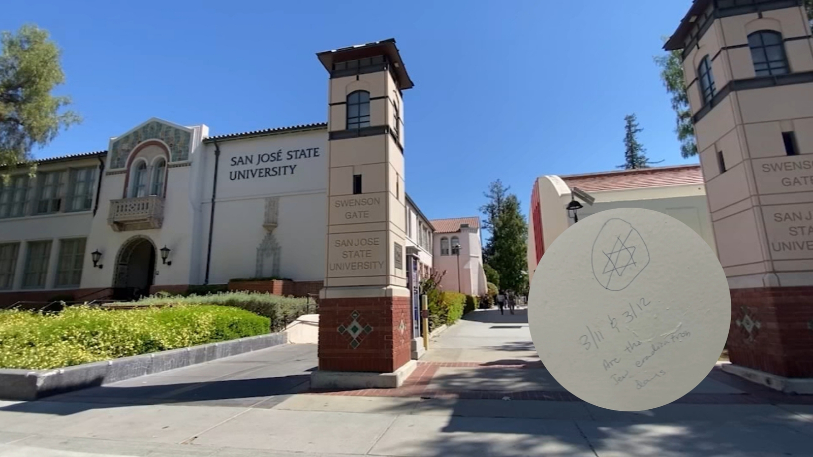 San Jose State investigating graffiti found on campus calling for 'eradication of Jews'