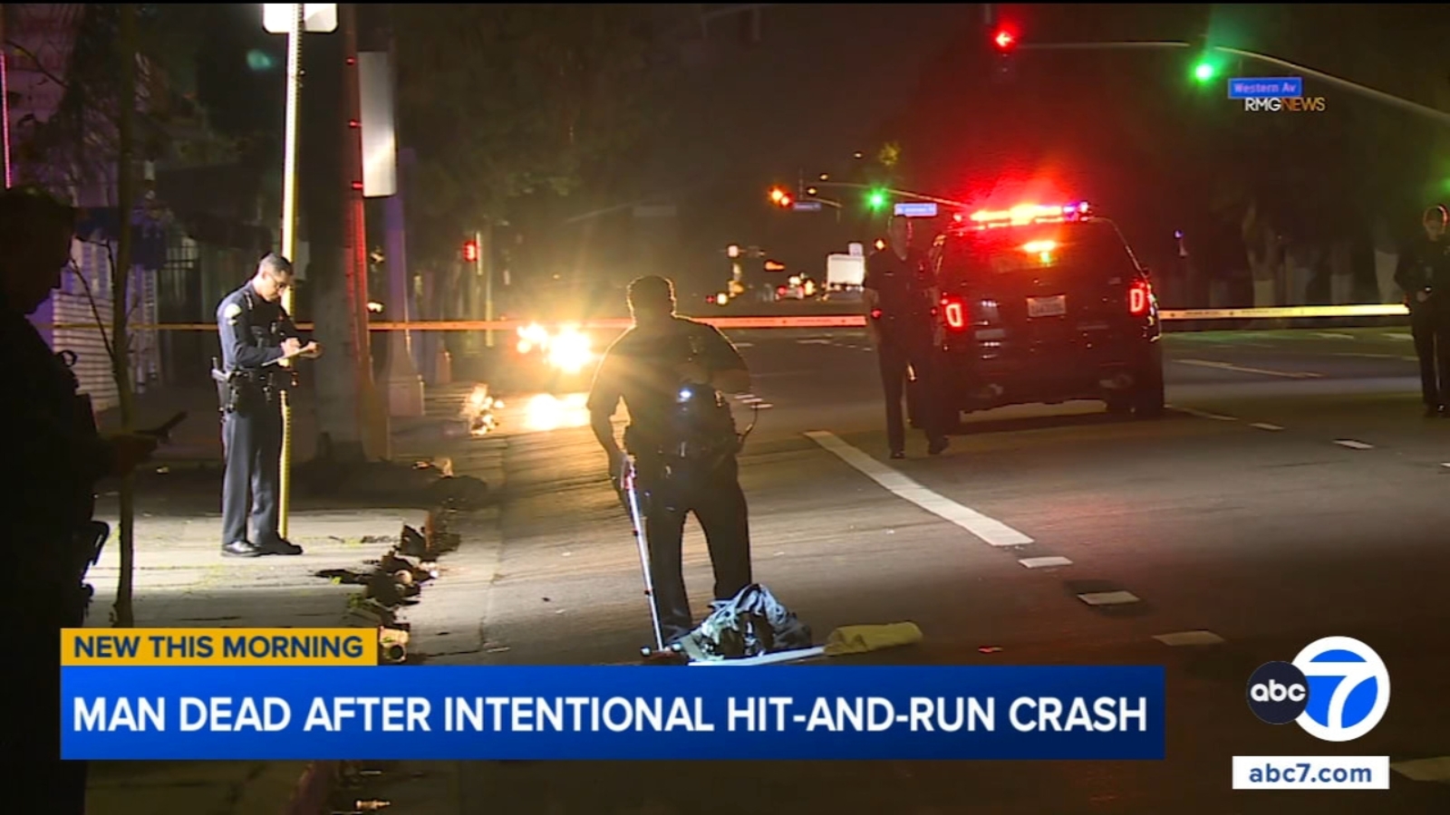 Man killed in intentional hit-and-run crash in South Los Angeles, police say