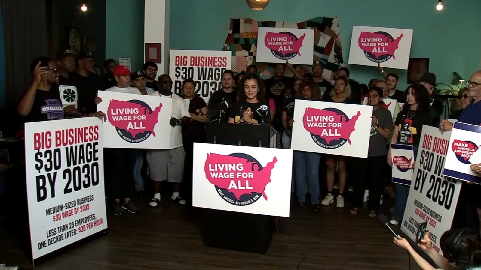 Labor leaders push to raise minimum wage to $30 in Alameda County