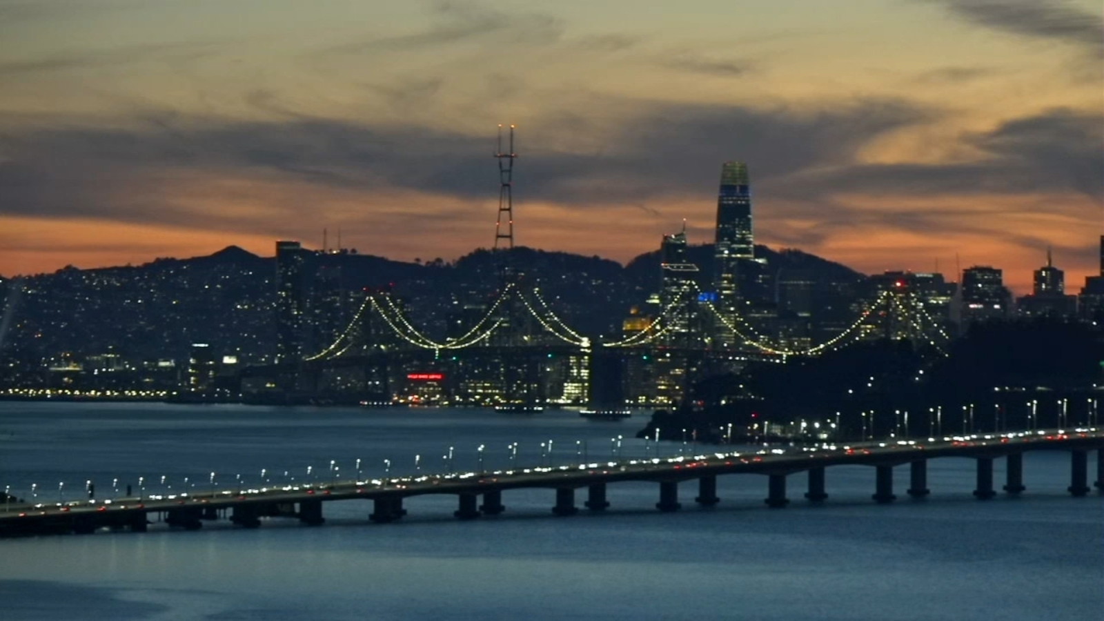 San Francisco Bay Bridge Lights public art display officially returns with grand public relighting ceremony