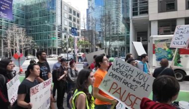 SF protesters call for AI pause at Anthropic, OpenAI, xAI as White House pushes national framework, Trump seeks liability limits