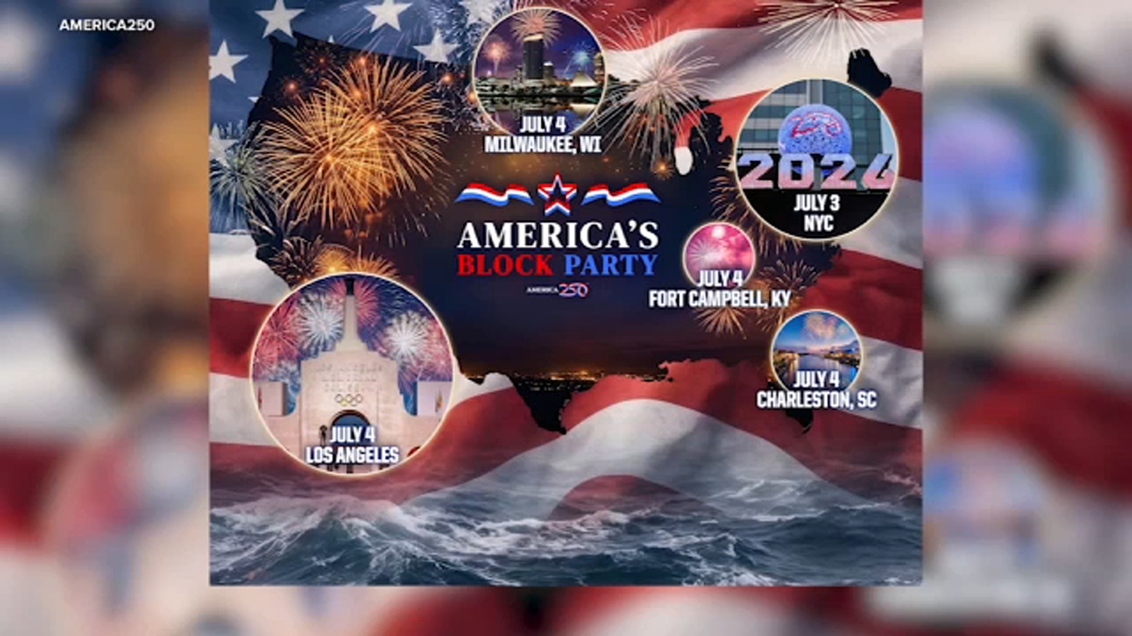 Los Angeles named as host for July 4th block party event celebrating America's 250th birthday