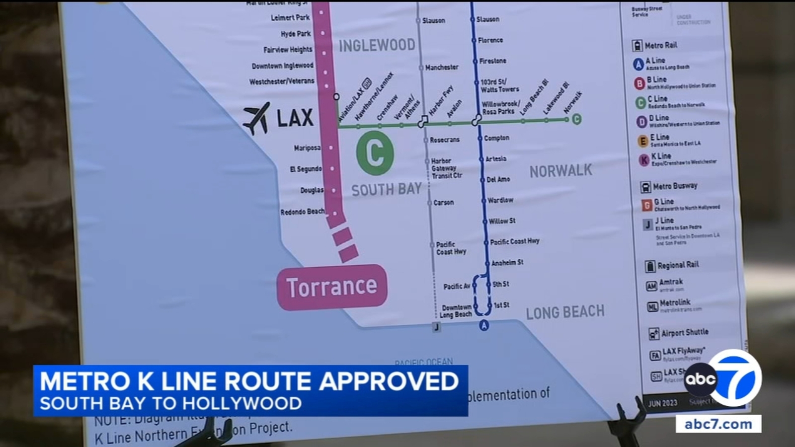 LA Metro approves route of K Line northern extension project to Hollywood