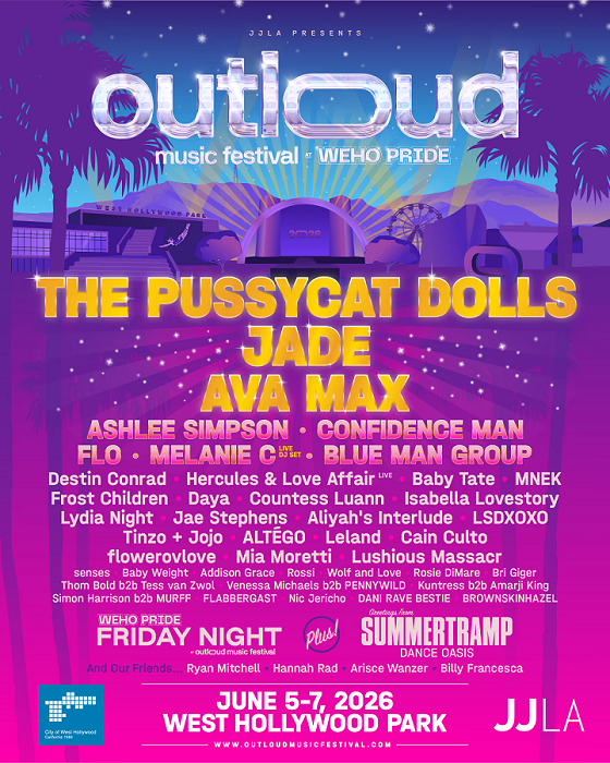 WeHo Pride’s OUTLOUD Festival announces 2026 lineup and dates; tickets on sale soon
