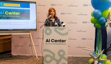 SJSU President Cynthia Teniente-Matson, AI Center for Social and Civic Good, King Library, City of San José