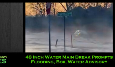 48 Inch Water Main Break Prompts Flooding, Boil Water Advisory