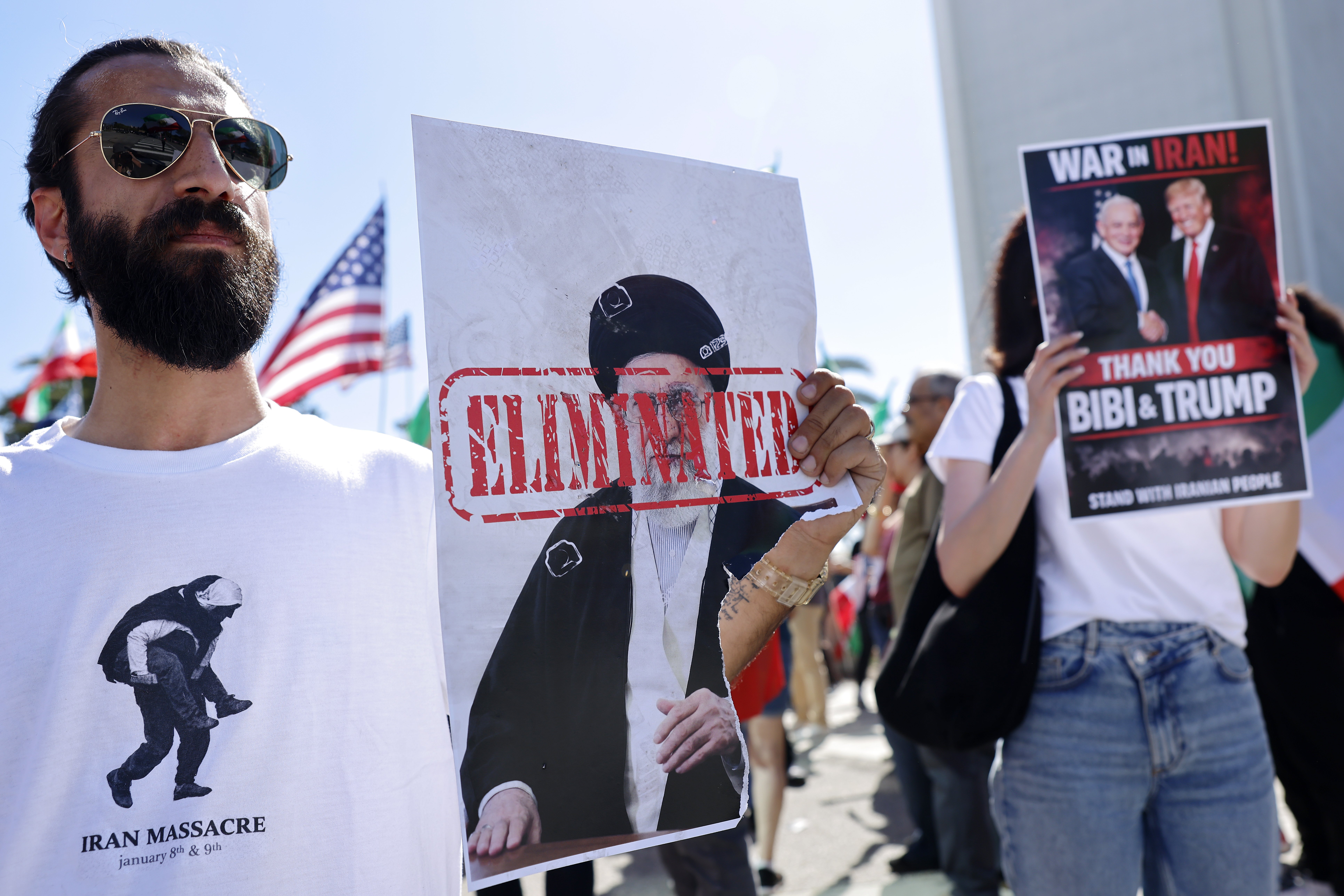 LOS ANGELES – FEBRUARY 28: A man holds a picture...