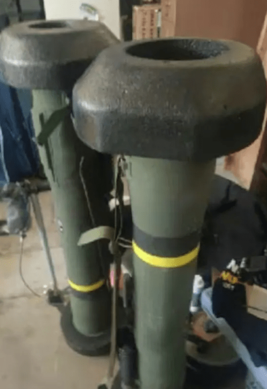 Two Javelin missile launchers.