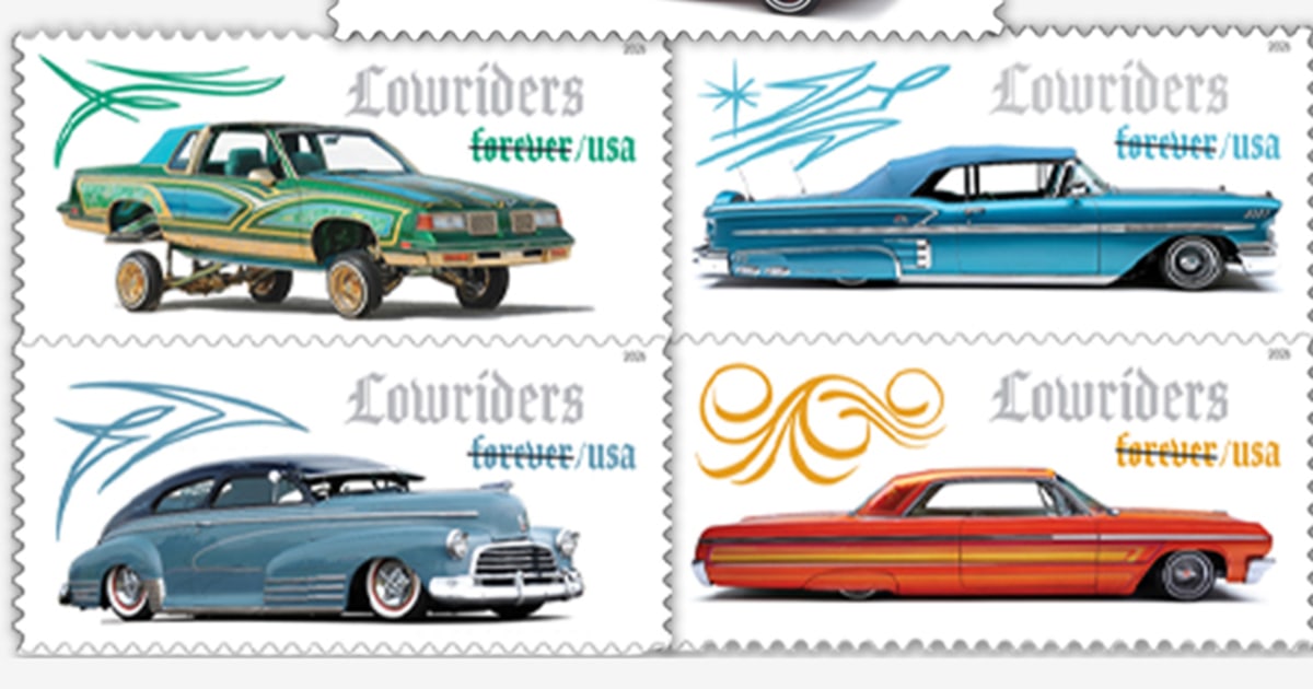 LA's iconic lowriders featured on new USPS ‘Lowrider Forever' stamps