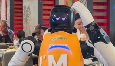 Dancing robot busts a move, and dishes, after going rogue at California hot pot restaurant