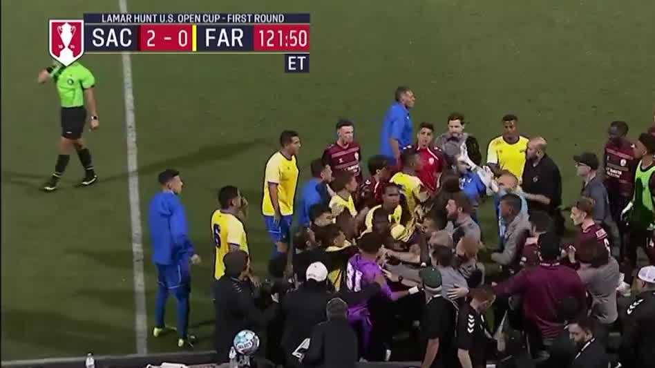 US Open Cup post-match chaos after Sacramento Republic FC beats El Farolito