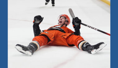 Cutter Gauthier scores twice, Ville Husso has 42 saves in Ducks' 5-1 win over Islanders