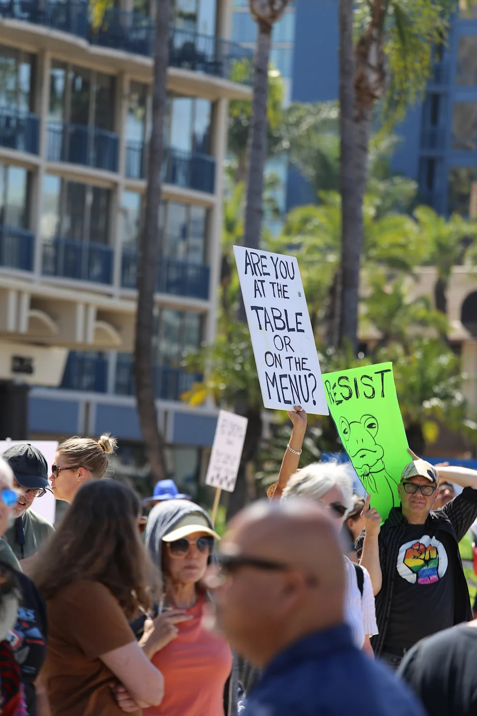 It is estimated that more than 49,000 people turned out for the march Saturday (Take Action San Diego).