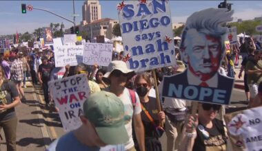 Here's what the 'No Kings' rallies across San Diego looked like