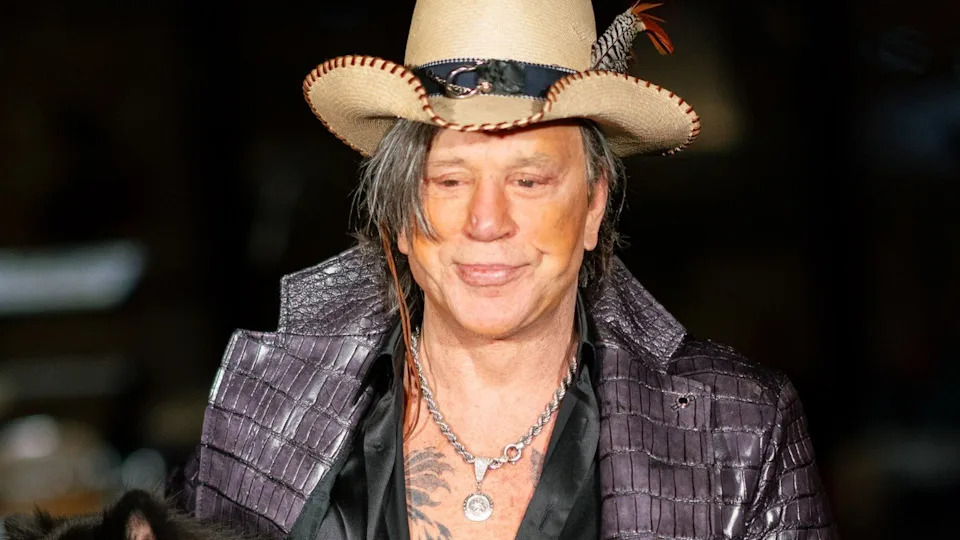 Mickey Rourke pictured in New York City