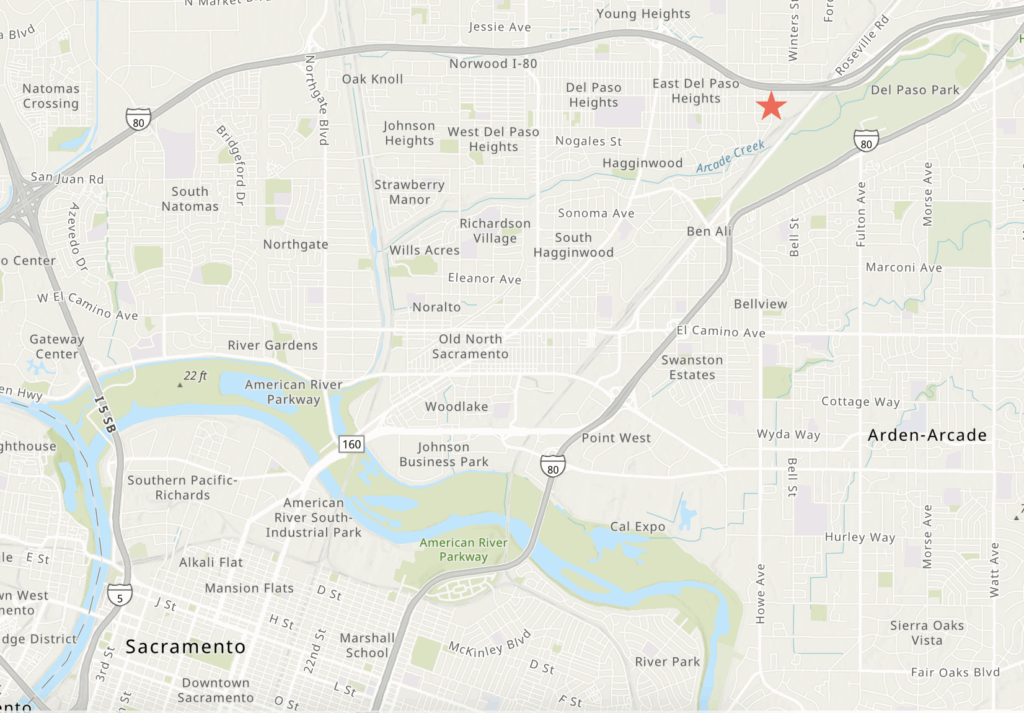 3725 Astoria Street Site Location, image via ArcGIS Online