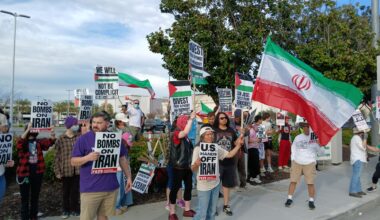 San Jose protest against the war on Iran.