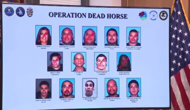 12 alleged 18th Street gang members arrested in LA on murder, drug charges