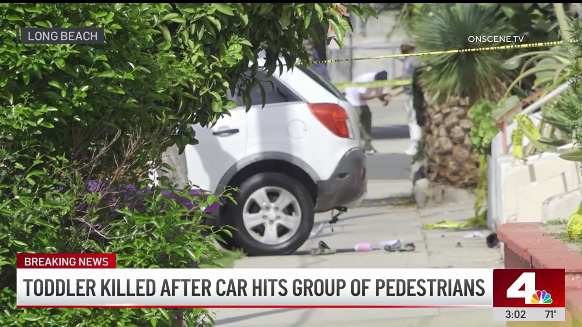 Little girl dies after being struck by a reversing car in Long Beach – NBC Los Angeles