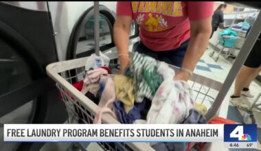 Anaheim Union High School offers free laundry services for students – NBC Los Angeles
