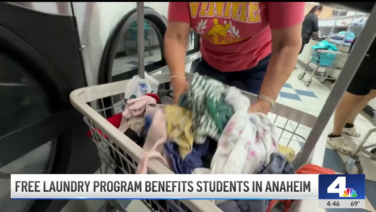 Anaheim Union High School offers free laundry services for students – NBC Los Angeles