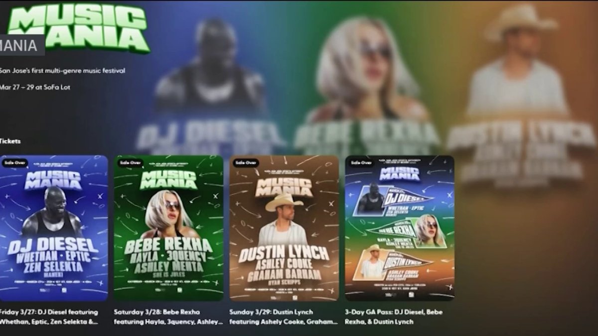 San Jose ‘Music Mania’ festival scaled back – NBC Bay Area