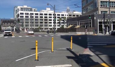 Plastic pillars installed at SF intersection where girl was fatally struck – NBC Bay Area