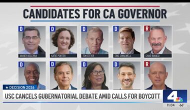 This gubernatorial candidate is at center of USC debate controversy – NBC Los Angeles