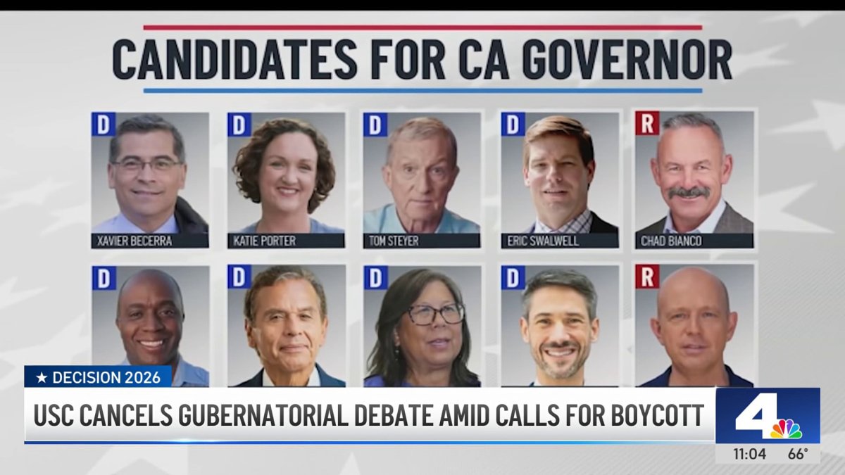 This gubernatorial candidate is at center of USC debate controversy – NBC Los Angeles