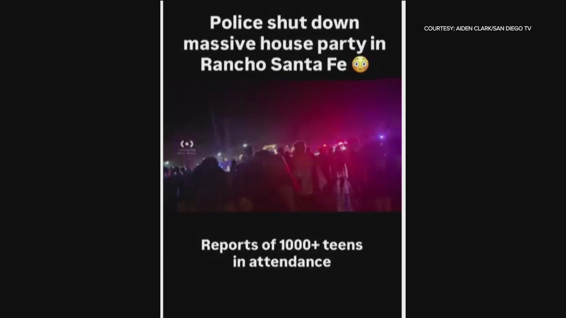 Parents cited for social hosting at massive underage party in Rancho Santa Fe