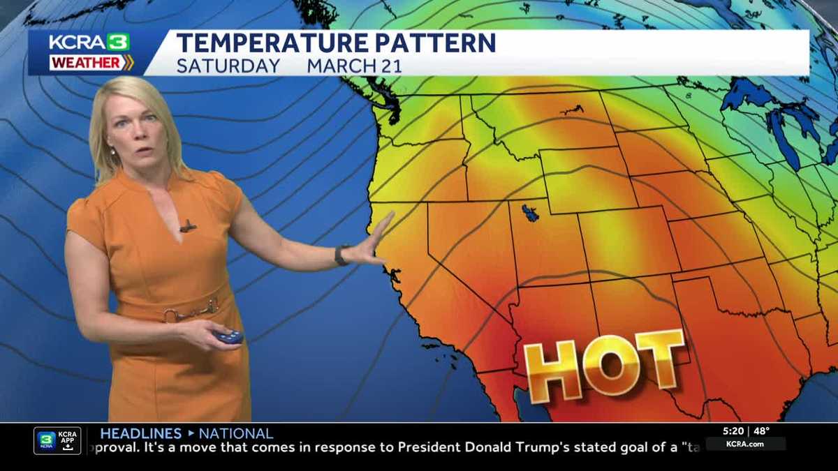 Unseasonably warm weekend across Northern California