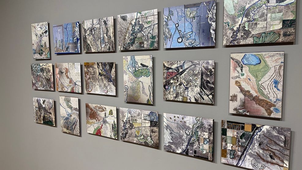 A few embellished pieces by artist Ann Diener. PHOTO: KBAK{p}{/p}