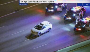 5 Freeway near East LA closed after pursuit suspect stops in lanes