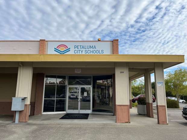 The Petaluma City Schools district office, located at 200 Douglas St., Petaluma. (Don Frances / Argus-Courier Staff)