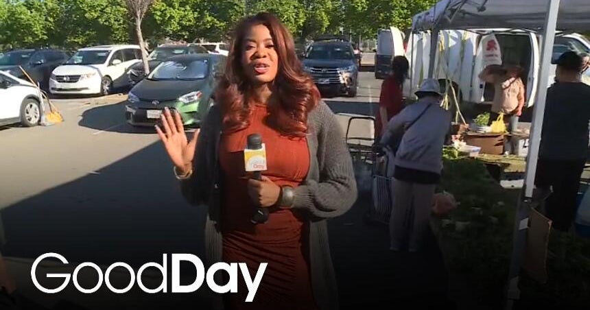 Sade is exploring the Florin Farmers Market!