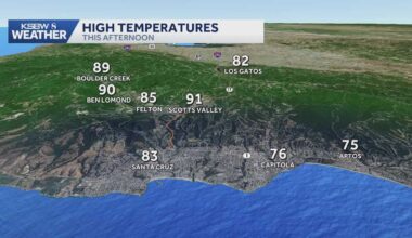 Above-normal temperatures persist across California with dry weather forecast