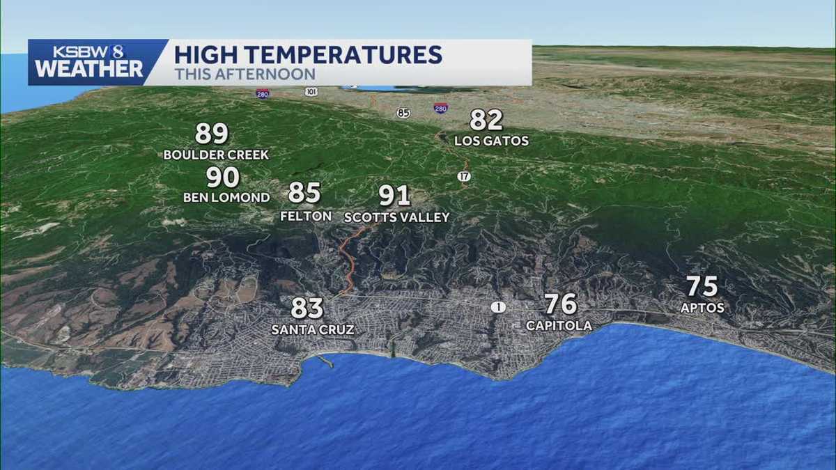 Above-normal temperatures persist across California with dry weather forecast