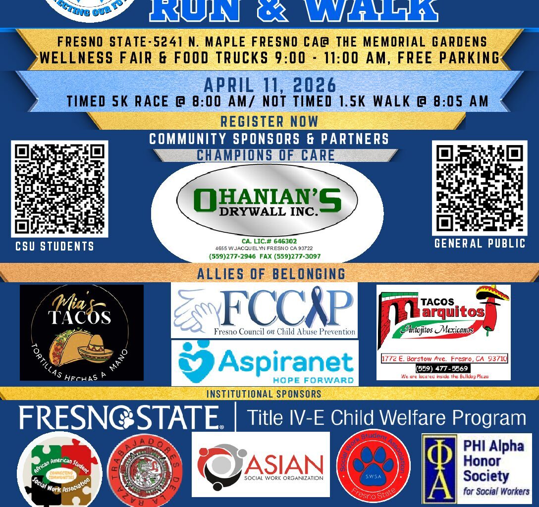 Fresno State Hosts 2nd Annual Child Abuse & Foster Care Awareness 5K Run/ 1.5 mile Walk