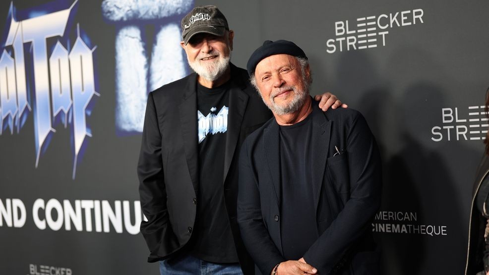 LOS ANGELES, CALIFORNIA - SEPTEMBER 09: (L-R) Rob Reiner and Billy Crystal attend the premiere of "Spinal Tap II: The End Continues" at The Egyptian Theatre Hollywood on September 09, 2025 in Los Angeles, California. (Photo by Monica Schipper/Getty Images)