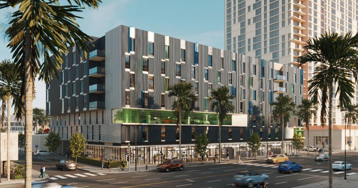 Framing complete for mixed-use project at 6007 Sunset Blvd. in Hollywood