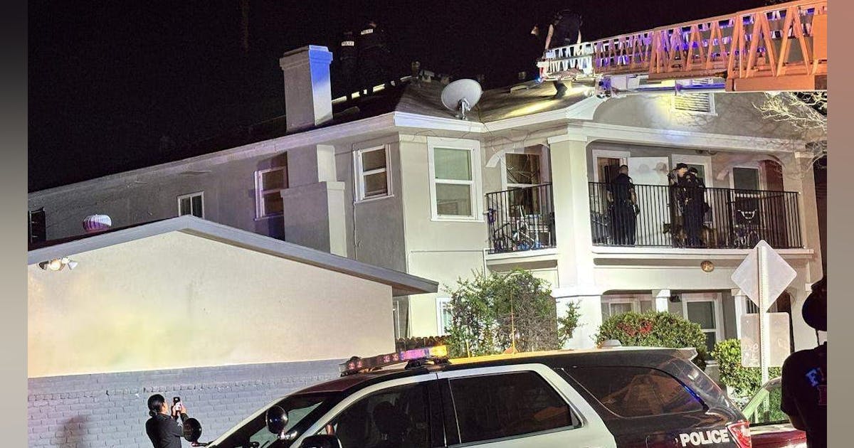 Burglary Suspect Fleeing Fresno California Police Falls Through Attic Hiding Spot