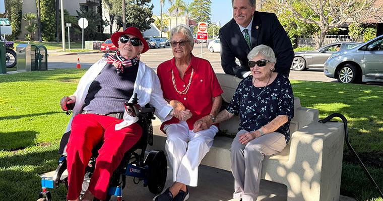 League Of Wives Memorial Bench Unveiled ... | Coronado City News