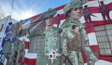 5 artists come together to honor soldiers with mural at Oak Park's Veterans of Foreign Wars post