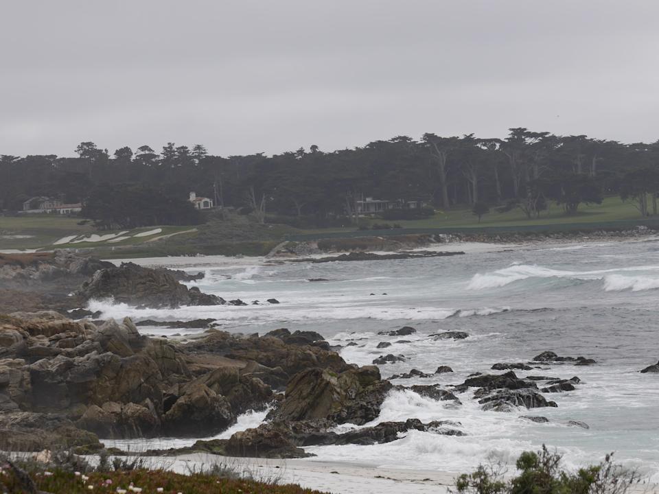 The coastline along the 17-Mile Drive on the Monterey Peninsula.